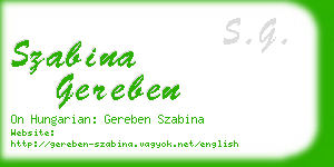 szabina gereben business card